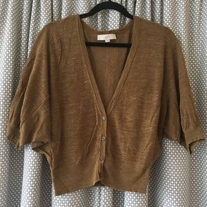 LOFT Slouchy Linen Cardigan